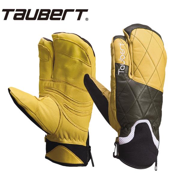 TAUBERT (トーバート) FINGER3-LE Olive / Natural 25-26 Made in JAPAN オリーブ / ナチュラル スキー グローブ