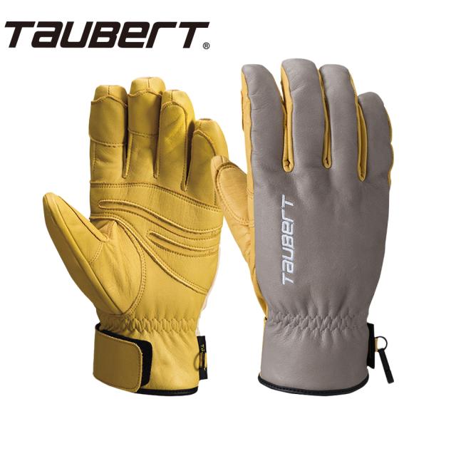 TAUBERT (トーバート) Full Leather SLOPE LightGrey 25-26 Made in JAPAN ライトグレー スキー グローブ