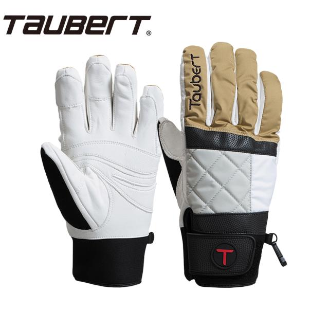TAUBERT (トーバート) QUILT Beige / White 25-26 Made in JAPAN ベージュ ホワイト スキー グローブ