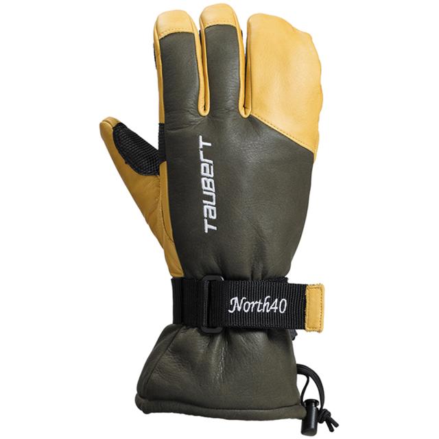 TAUBERT (トーバート) FINGER4-NORTH40 Olive / Natural 25-26 Made in JAPAN ブラック / ナチュラル スキー グローブ
