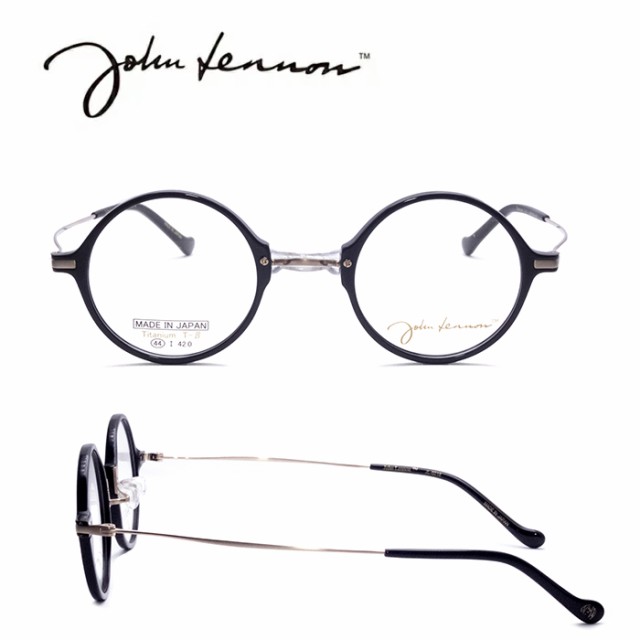 度付き対応可能】ジョンレノン JOHN LENNON JL-6018 丸メガネ ブラック