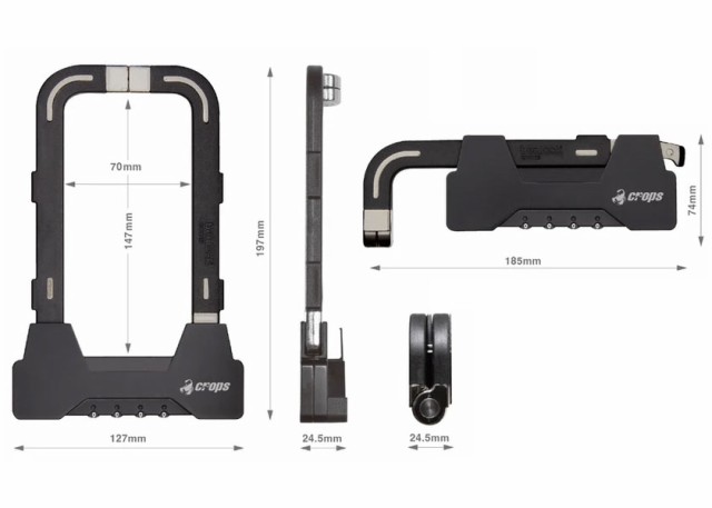 CROPS BENLOCK BRACKET COMBO BLACK ベンロック ブラケット コンボ ブラック BEN-FD15B-01 自転車 送料無料 一部地域は除く