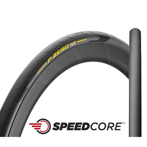 2本セット PIRELLI ピレリ P ZERO RACE TLR SPEEDCORE イエロー P ゼロ レース スピードコア タイヤ 自転車  送料無料 一部地域は除く