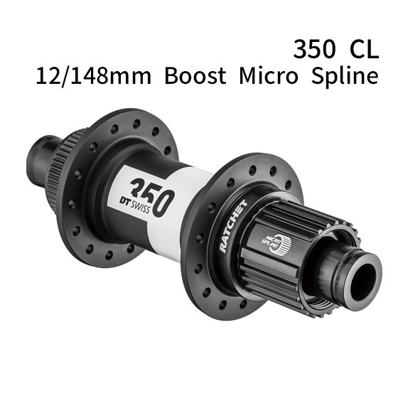 DT SWISS 350 350 CL 12/148mm Boost Micro Spline 12mm スルーアクスル ブースト規格 ディスク用リアハブ 自転車 送料無料 一部地域は除