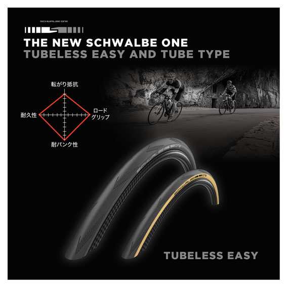 2本セット SCHWALBE シュワルベワン TLEタイプ チューブレス 700x28C