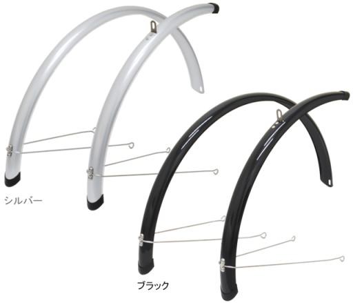 SUNNY WHEEL サニーホイル SW-814-27-U PCフルフェンダーU型ステー付き 自転車 泥除け どろよけ 27インチ シルバー  ブラックの通販はau PAY マーケット - アリスサイクル | au PAY マーケット－通販サイト