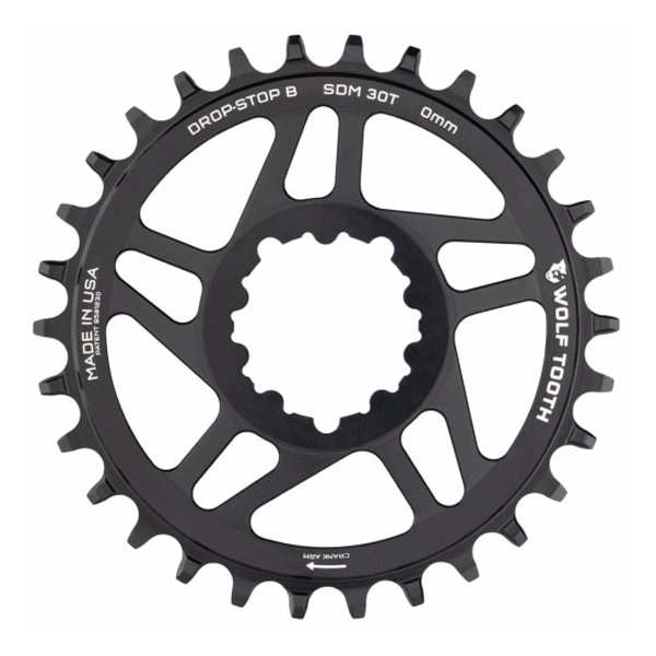 Wolf Tooth ウルフトゥース Direct Mount for SRAM BB30 Short Spindle Cranks - 32T Drop-Stop B チェーンリング 自転車 ゆうパケット/