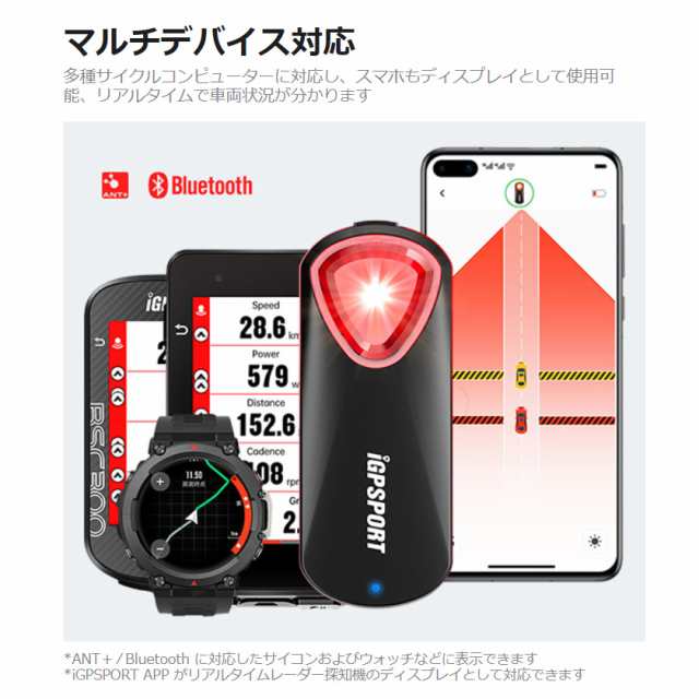 iGPSPORT SR30 レーダー搭載リアテールライト【新品・未開封】✅全て即購入OK