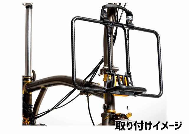 RIDEA リデア FCF-UNC1 Front Carrier Frame Brompton用 フロントキャリア 自転車 送料無料 一部地域を除く