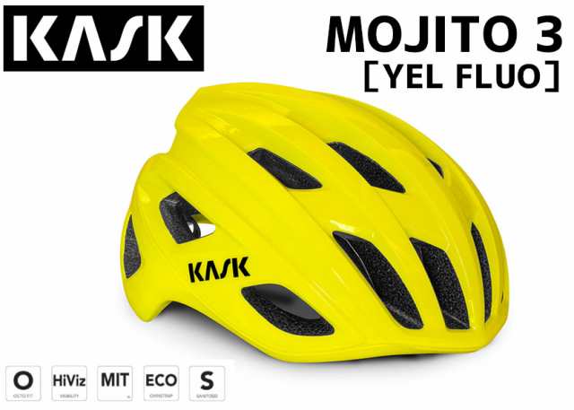 KASK カスク ヘルメット MOJITO 3 YEL FLUO モヒートキューブ イエロー