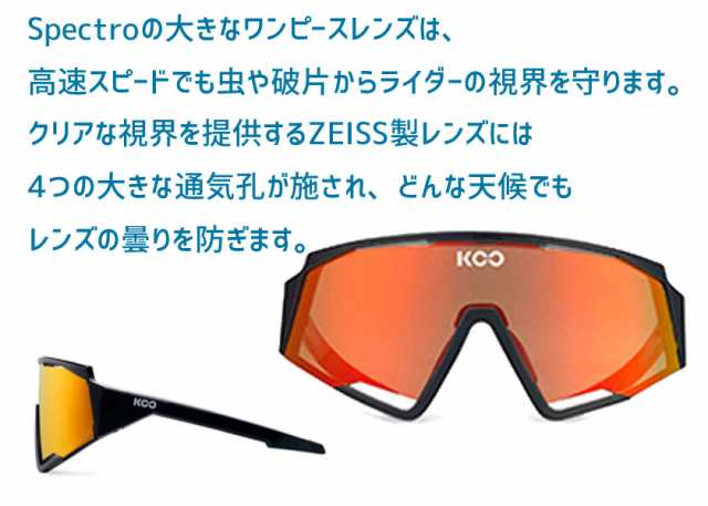 KASK カスク サングラス KOO SPECTRO BLACK RED クー スペクトロ