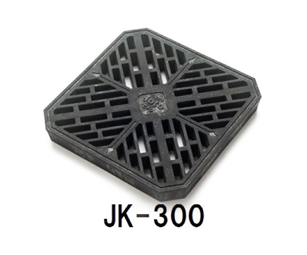 【JOTO】城東テクノ　格子蓋　JK-300　ブラック 　4枚セット　335×325×32　安全荷重1.4kN　耐荷重5.8kNの通販は