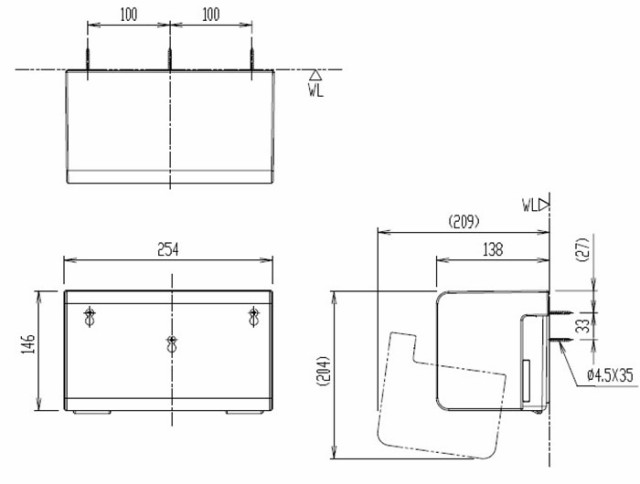 Lixil Inax ペーパータオルホルダー Kf 15u Wa コンパクトサイズ254 138 146 Abs樹脂 トイレ部品 補修品 パブリックアクセサの通販はau Pay マーケット K R住設商店 Au Pay マーケット店