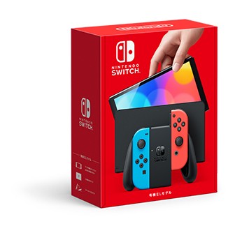 Nintendo Switch（有機ELモデル） joy-Con(L) ネオンブルー (R) ネオンレッド ☆ご注意：本商品を含むご注文は【1台