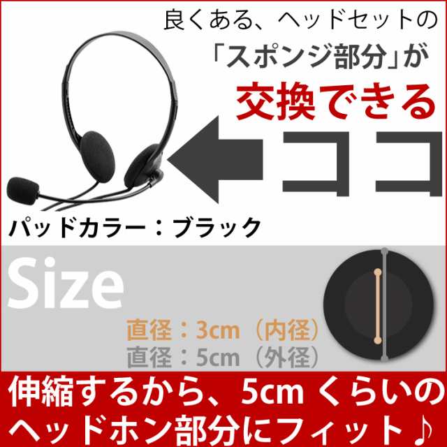 ヘッドホンパッド 2個セット イヤーパッド 50mm 5cm スペア 交換用 Skype ウェブチャット 動画鑑賞 ハングアウト 保護パッド 保護カバーの通販はau Pay マーケット さんぽんかん