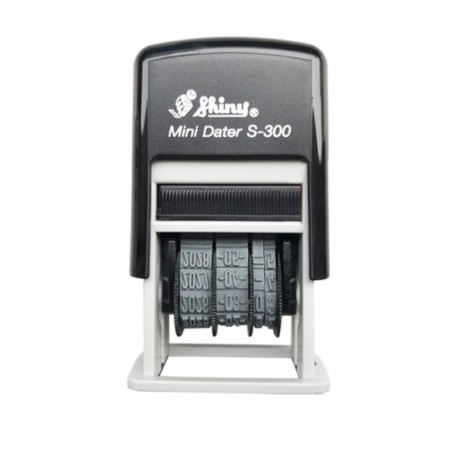 Shiny Mini Dater インク内蔵（日付スタンプ）印面約22mm×4mm ／長方形／日付印・（１行） 4連タイプ M39M｜au PAY  マーケット
