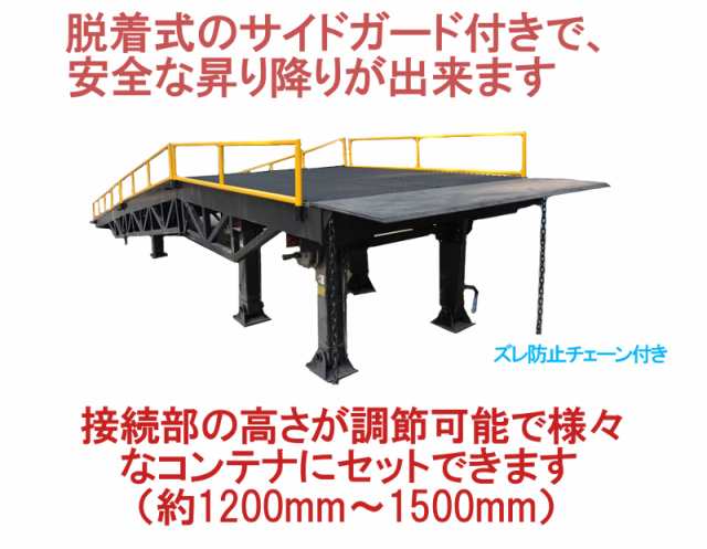 コンテナスロープ 耐荷重約8000kg バンニングスロープ ローディング