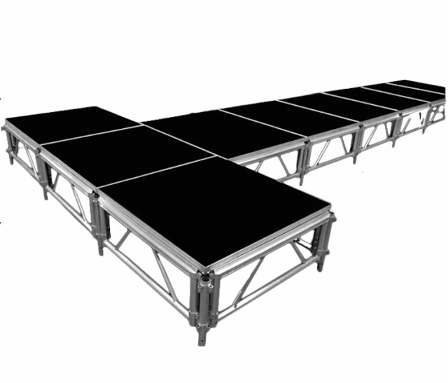 折りたたみアルミステージ 3x3m イベント用 ステージセット 朝礼台