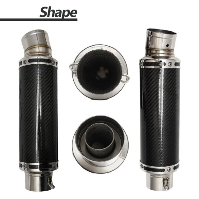 汎用　LCIPARTS　ショートカーボン マフラー 差込径50.8mm 楽天市場】汎用 LCIPARTS LCI ショートカーボンマフラー