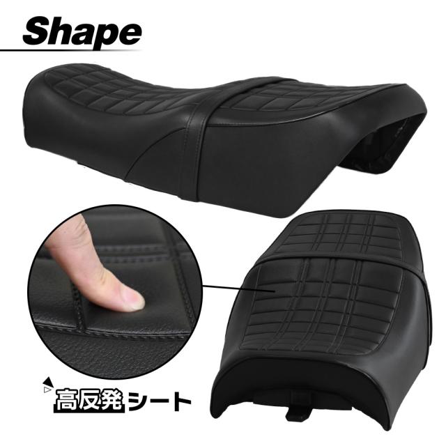 専用出品　　ゼファー400 社外シート Amazon | ゼファー400 後期/Z仕様 ZEPHYR あんこ抜き 黒皮2