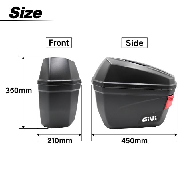 GIVI Givi E22シリーズ バイク用 サイドケース 左右セット E22N サイド