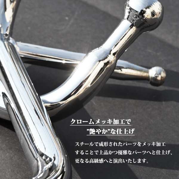 三菱ふそう ジェネレーションキャンター キャンター メッキ ミラー ステー 運転席 助手席 手動 ブラケット 標準 ワイド 外装 トラック パーツ デコトラ カスタム 改造 トラック野郎 トラック用品 いかつい の通販は