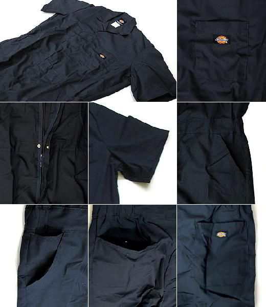 ディッキーズ つなぎ 半袖 作業服 半袖ツナギ メンズ レディース