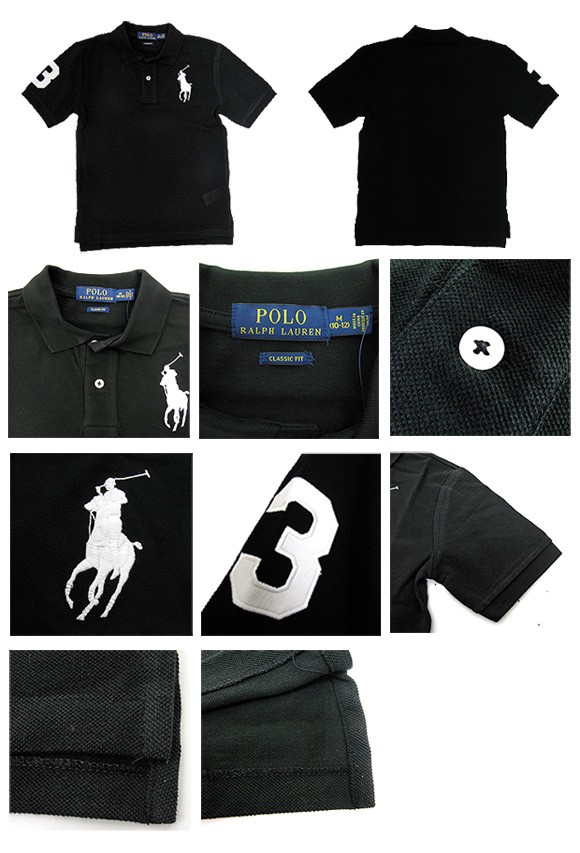 ポロラルフローレン 半袖ポロシャツ ビッグポニー 東京 近年 ブラック M メンズ】ラルフローレン POLO Ralph Lauren ポロシャツ ビッグポニー