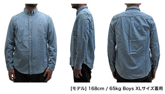 POLO RALPH LAUREN ポロ・ラルフローレン 703283 713843  ワンポイントポニー デニム シャンブレーシャツ 送料無料 【メール便配送】の通販は