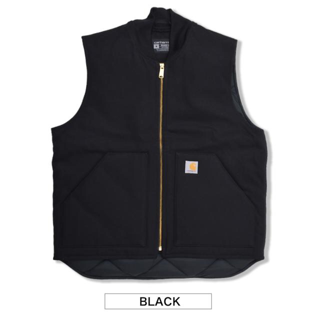 カーハート ベスト Carhartt V01 メンズ ダック ワークベスト 裏地