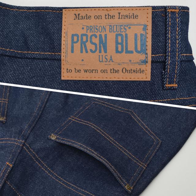 プリズンブルース PRISON BLUES デニム パンツ ジーンズ メンズ #122 7ポケット シングルニー デニム ワークジーンズ_6