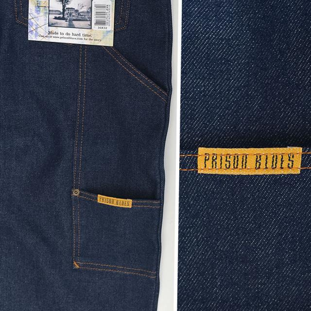 プリズンブルース PRISON BLUES デニム パンツ ジーンズ メンズ #122 7ポケット シングルニー デニム ワークジーンズ_7