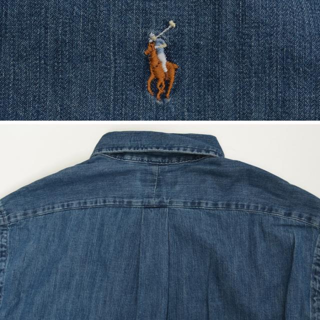 ポロラルフローレン デニムシャツ メンズ シャンブレーシャツ 長袖