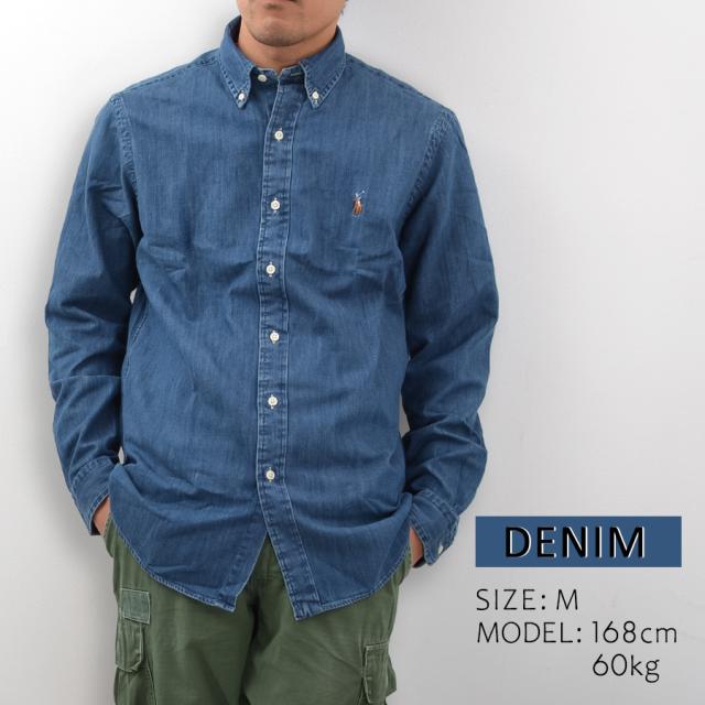 ポロラルフローレン デニムシャツ メンズ シャンブレーシャツ 長袖