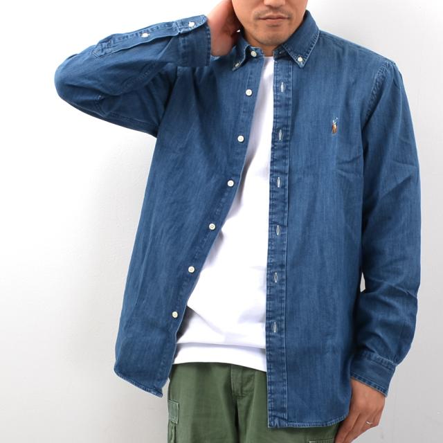 ポロラルフローレン デニムシャツ メンズ シャンブレーシャツ 長袖