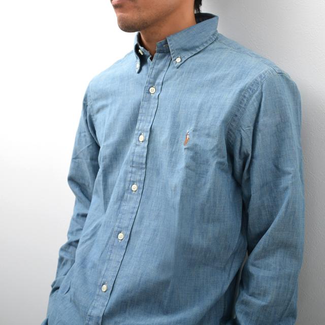 ポロラルフローレン クラシックフィット シャンブレーシャツ 22年製 M