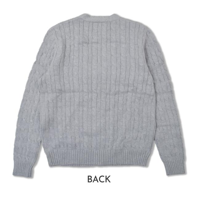 ラルフローレン カーディガン ボーイズ メンズ レディース セーター POLO RALPH LAUREN ケーブルニット コットン Vネック 925717