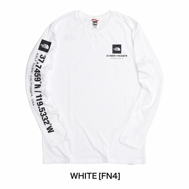 ノースフェイス ロンT 長袖Tシャツ メンズ NF0A826W 座標 袖プリント ロゴ Tシャツ THE NORTH FACE クルーネック  アウトドア【メール便配