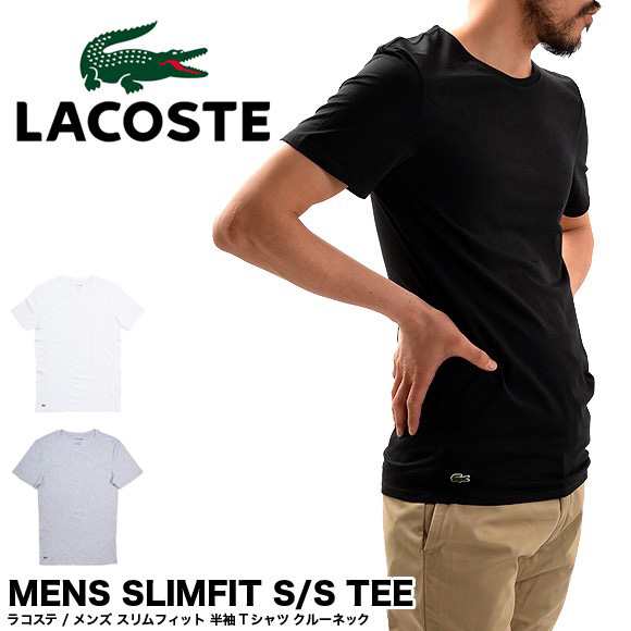 ラコステ LACOSTE SLIM FIT 半袖 Tシャツ ワンポイント クルーネック スリムフィット TH3321 送料無料 【メール便配送】｜au  PAY マーケット