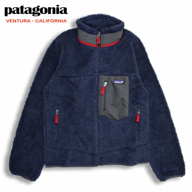 Patagonia パタゴニア フリースジャケット メンズ クラシック レトロX ボアジャケット アウター 防寒 23056 NEWA ネイビー レッド