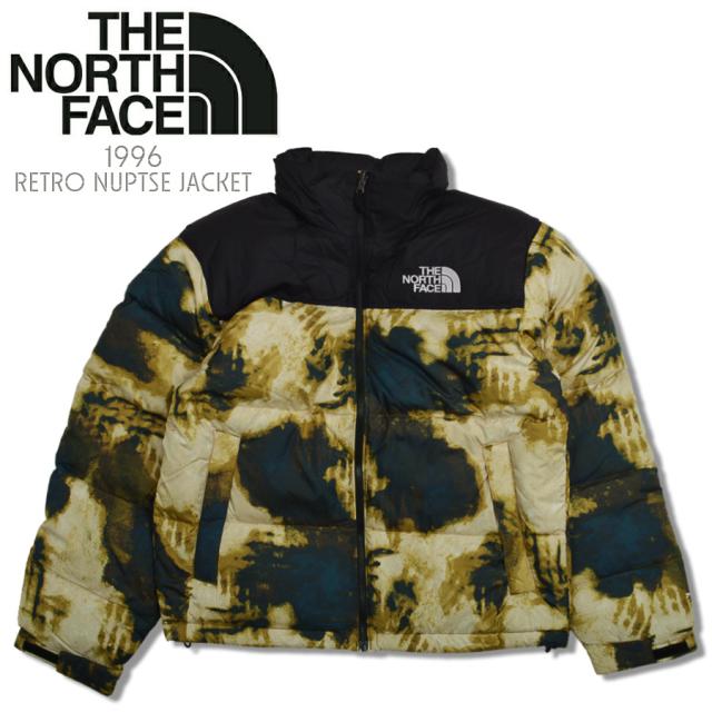 ノースフェイス ダウンジャケット 1996 レトロ ヌプシジャケット 700 メンズ  NF0A3C8D MIDNIGHT-PETROL カモフラ風 柄 THE NORTH FACE