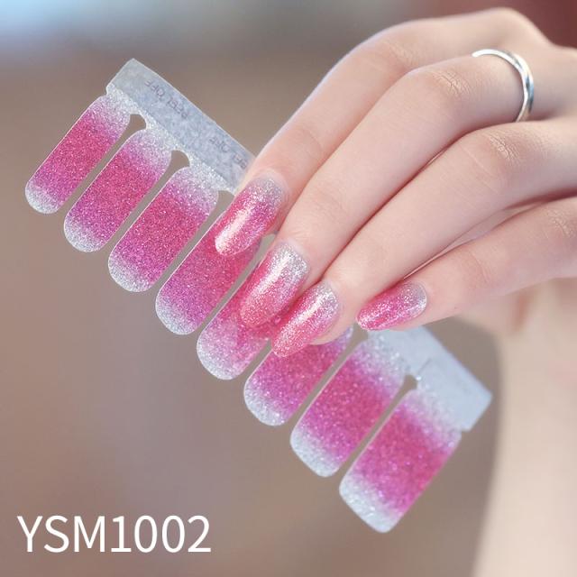 ♡♡ ☆ネイルシール C-030 シンプルピンクシルバーラメ セルフネイル