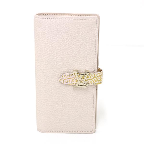 ルイヴィトン LV ヴェルティカル ウォレット トリヨンレザー クロコダイル アイボリー 長財布 Sランク【中古】