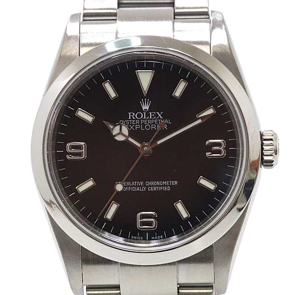 ROLEX ロレックス メンズ腕時計 エクスプローラー1 114270 Z番（2006年製）ブラック（黒）文字盤 自動巻き