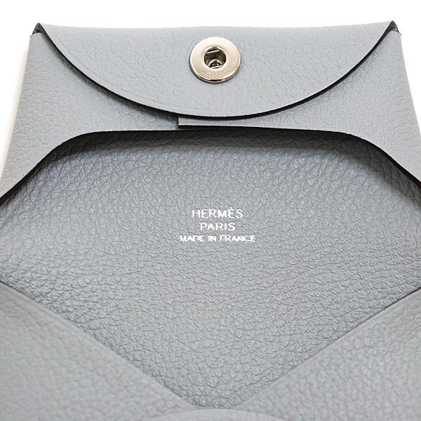 エルメス HERMES コインケース バスティア エバーカラー ブルー