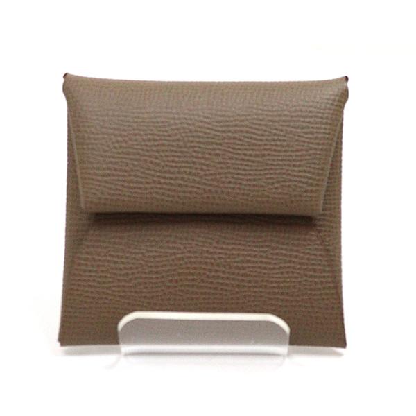 エルメス HERMES コインケース バスティア エプソン エトゥープ W刻印