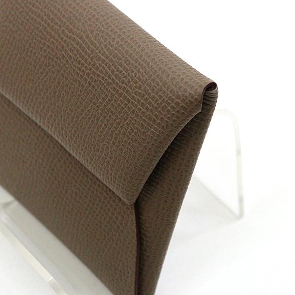 エルメス HERMES コインケース バスティア エプソン エトゥープ W刻印