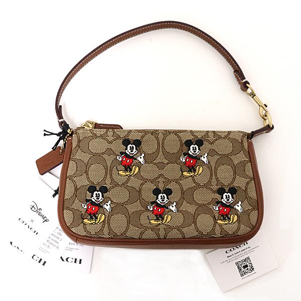 ディズニー×コーチ DISNEY×COACH ノリータ 19 シグネチャー ジャカード ミッキーマウス プリント ポーチ アウトレット CN507 未使用品の通販は 14,256円