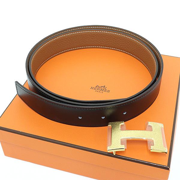 新品 未使用 エルメス ベルトバックル「H」マルトレ & レザーベルト(キット)32