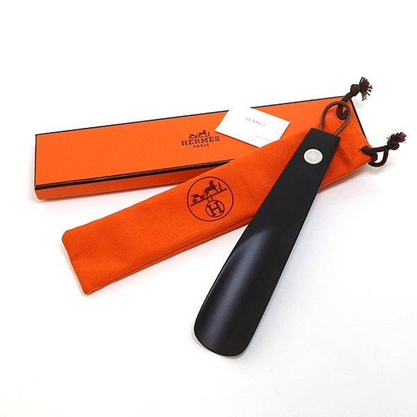HERMES エルメス シューホーン マロン ブナ材 木製 靴べら 22.5cm クルー・ド・セル【中古】Sランク